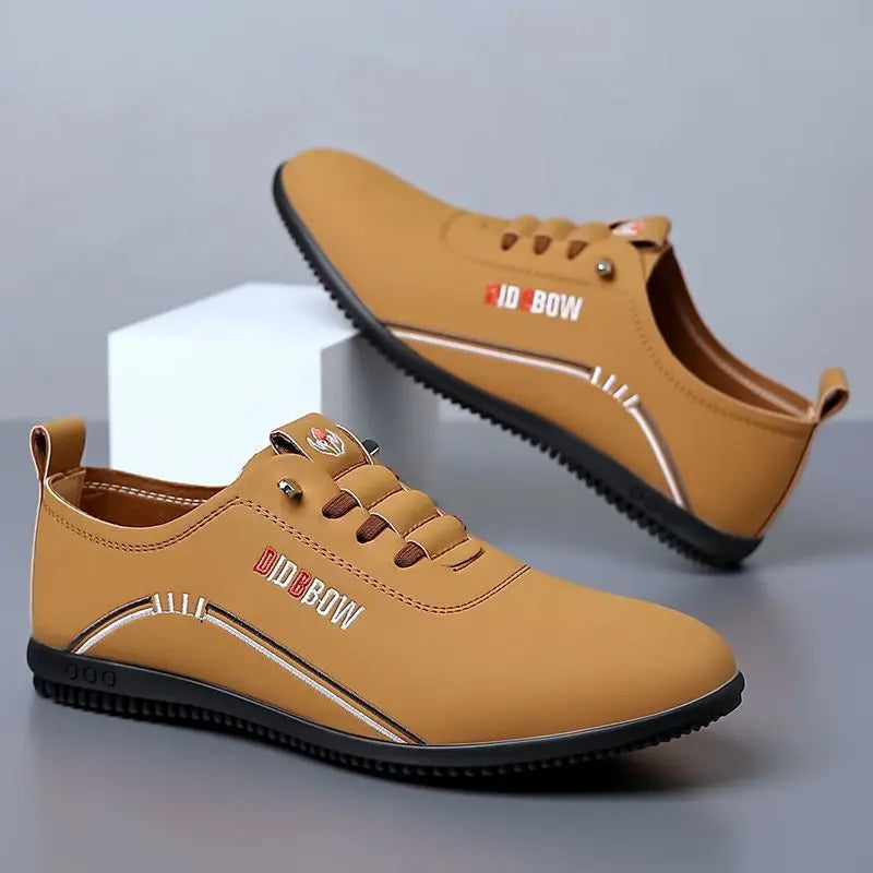 Leather Shoes for Men Fashion Soft Sole Men Loafers Comfortable Lightweight Walking Shoes Men Flats Moccasins Zapatillas Hombre